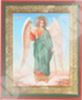 Икона Ангел-Хранитель ростовой №2 в деревянной рамке №1 7 х14 двойное тиснение