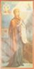 Икона Боголюбская Божья матерь Богородица в деревянной рамке №1 11х22 двойное тиснение