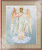 Икона Ангел-Хранитель ростовой в деревянной рамке №1 11х13 двойное тиснение