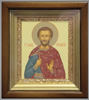 Икона в киоте 11х13 сложный, темпера, рамка золочёная,Иоанн Сочавский