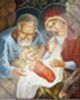 Икона Рождество Христово 48 Праздничная продукция Набор церковный №4 с иконой 6х9 двойное тиснение, блистерная упаковка освященная