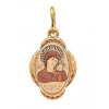 Золотая подвеска иконка Казанская Божия Матерь 16006