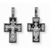 Крест мужской прямой серебряные изделия Богородица Покрова 42717