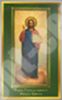 Εικονίδιο Ο Ιησούς Χριστός ο Σωτήρας σε σφιχτή πλαστικοποίηση 5x8 με πλάτη