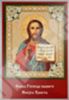 Icon Jesus Christ the Savior 14 in hard lamination 6x9 with turnover, embossed