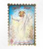 Икона Воскресение Христово 43 в жесткой ламинации 8х11 с оборотом, тиснение, высечка, частица земли