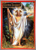 Καρτ ποστάλ εκκλησία διπλό μεγάλης μορφής 4 + 0 ανάγλυφο, η Ανάσταση του Χριστού του Θεού