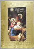 Postcard Church double large format 4+0 embossed,Christmas is for worship
