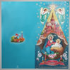 Postcard Church of dual-medium format 4+0 embossing,the Nativity of Christ in the temple