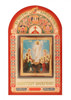 Εορταστικά προϊόντα Εκκλησιαστικό σύνολο με εικονίδιο διπλής ανάγλυφης ανάγλυφης ετικέτας 6x9, συσκευασίες κυψέλης, η θαυματουργή Ανάσταση του Χριστού