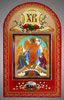 Праздничная продукция Набор церковный с иконой 6х9 двойное тиснение, блистерная упаковка,Воскресение Христово патриаршая
