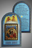 Holiday products Set the Church with the icon of 6x9 double embossing, blister packing,Christmas
