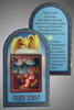Holiday products Set the Church with the icon of 6x9 double embossing, blister pack,Christmas for the Abbot