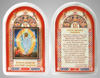 Εορταστικά προϊόντα Εκκλησιαστικό σετ με εικόνα 6x9 Νο 2 διπλό ανάγλυφο, τοξωτή φούσκα, Ανάσταση του Χριστού