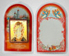 Produse festive Set bisericesc cu icoana 6x9 nr.2 dublu relief, blister arcuit, Sfanta Inviere a lui Hristos