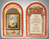 Produse festive Set bisericesc cu icoana 6x9 nr.2 dublu relief, blister arcuit, Invierea lui Hristos sfintita