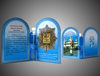Εορταστικά προϊόντα Διπλό εκκλησιαστικό έμπλαστρο με ευλογημένο λάδι, Μητέρα του Θεού του Pochaev, Εικόνα της Παναγίας