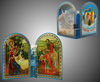 Εορταστικά προϊόντα Διπλό εκκλησάκι αναδιπλούμενο με συνθετικό λάδι, Πατριαρχική Γέννηση του Χριστού