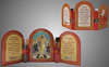 Holiday products the Triptych triple Church with consecrated oil and the earth,the Resurrection of Christ the Theotokos