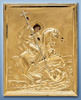 Икона живописная в ризе 18х24 масло, объемная риза № 42, золочение, Георгий Победоносец