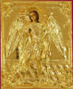 Icon picturesque in Rize 24х30 oil, bulk Reese's number 47, gilded Archangel Michael