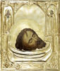 Icon picturesque in Rize 24х30 oil, bulk Reese No. 53, gilding, the beheading of St. John the Baptist