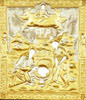 Ікона мальовнича у ризі 24х30 масло, об'ємна риза №146, золочення, Знайдення глави Іоанна Предтечі