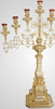 The seven-branched candlestick, altar cross gilt
