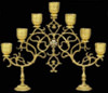 The seven-branched candlestick, the altar small gilding