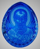 Oul de sticlă de Paște nr. 6 depus, tăiat cu diamante Nicolae Făcătorul de Minuni