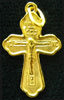 Хрест натільний мідний №26 позолочений 30 шт.