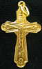 Хрест натільний мідний №37 позолочений 30 шт.