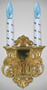 Lampada 2 κεριά με επιχρυσωμένα σταφύλια