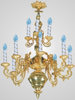 Chandelier 2 tiers 12 candle small gilding