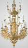 Chandelier 3 tier 24 candles with the apostles gilding
