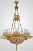 Chandelier horos eight-72 candles gold plating /Assembly