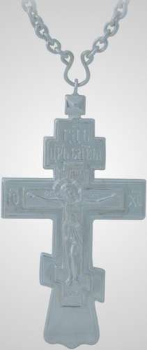 Крест иерейский кабинетный серебрение