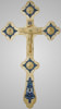 Altar cross No. 1-1 electroplating, gilding , enamel