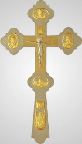 Крест напрестольный №6-1 сложный малый комбинированный №2
