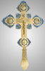 Altar cross No. 7-1 complex shaped enamel gilding