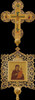 Хрест-ікона № 8 запрестольна выпиловка гравірування живопис позолота камені