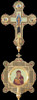 Крест-икона № 29 запрестольная выпиловка гравировка живопись золочение
