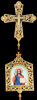 Crucea-icoana nr 48 запрестольная выпиловка gravura aurit cu древками