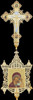 Cross icon No. 49 altar fretwork engraving painting gilding