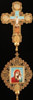 Crucea-icoana nr 50 запрестольная выпиловка gravura foto pe plastic aurit
