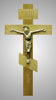 Крест с латунным распятие большой