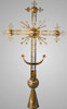 Крест на купол № 5 с шаром и конусом золочение