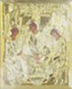 Икона Троица Рублевская в ризе 11х13 объемная
