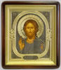 The icon in the frame 18x24 curly, tempera, Reese combined evils.Patin ,Jesus Christ the Savior