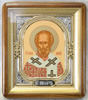 The icon in the frame 18x24 curly, tempera, Reese a-frame three-dimensional, open, gold, Nickel,Nicholas